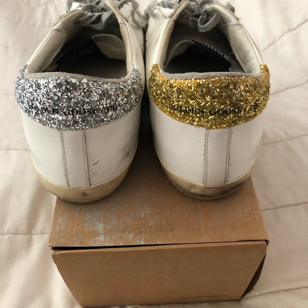Golden Goose Superstar Low Sneaker Gold & Silver Glitter - Picture 3 of 14